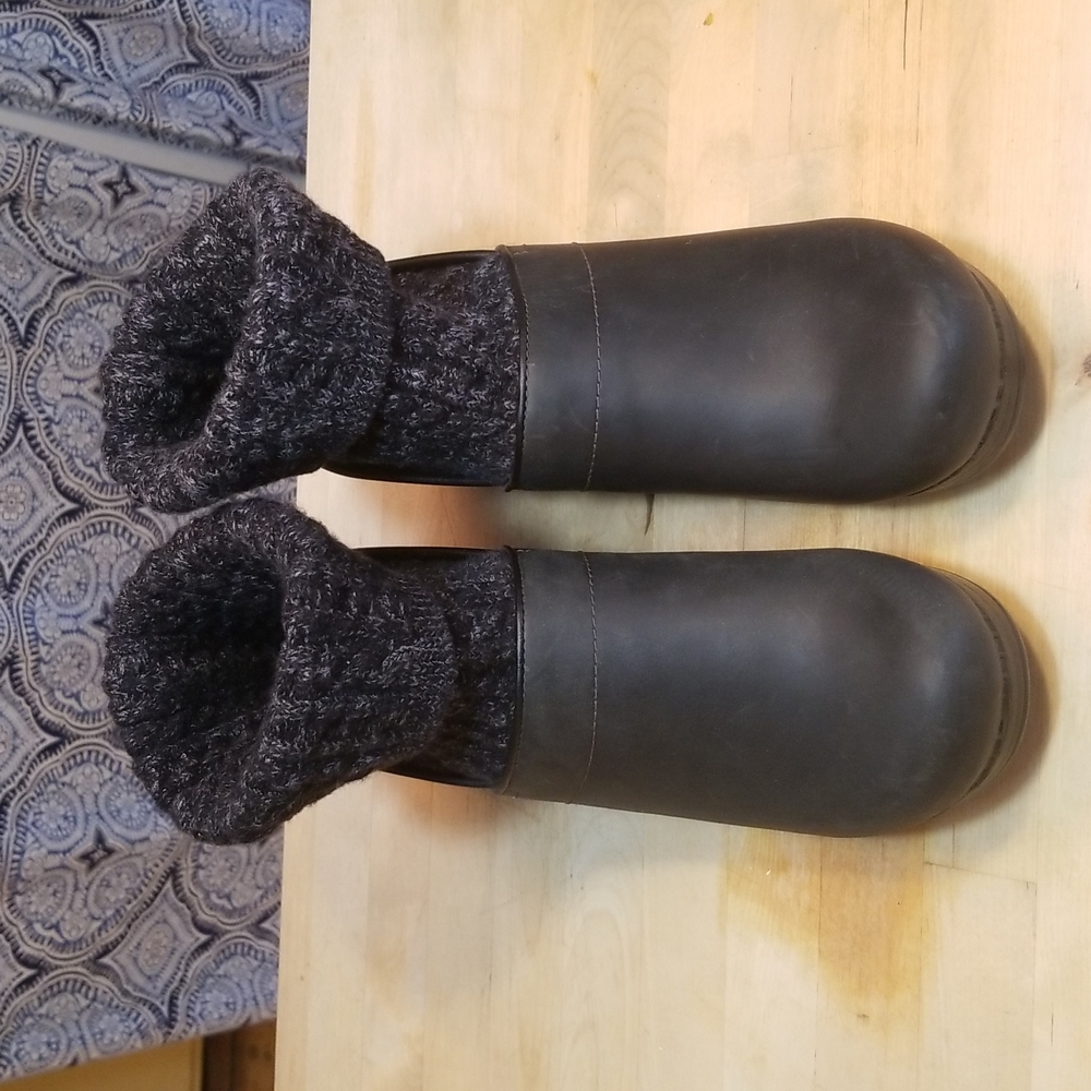 New Dansko Chloe Women's Leather Clog Knit Attachment - Size 39